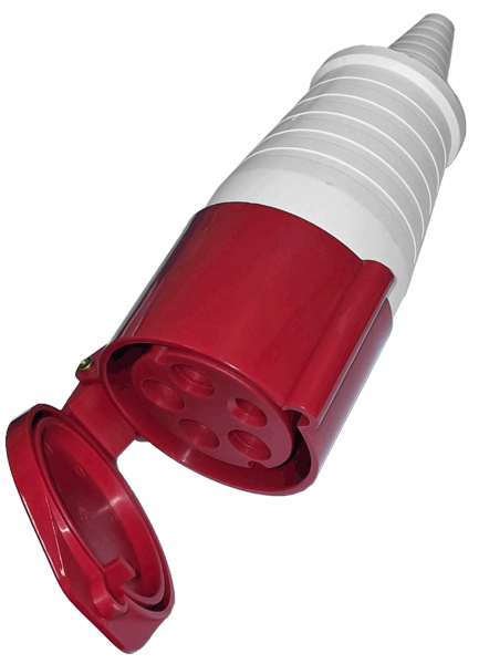 Силовой разъем TCM-225: розетка кабельная, 5 контактов 3P+N+PE, 32А