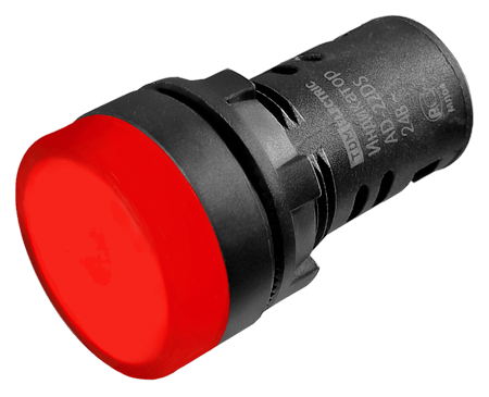 Индикатор светосигнальный красный с LED матрицей AD-22DS, АС/DC24В